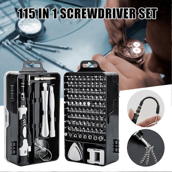 115-in-1 Pro Mini Precision Screwdriver Set Multi-tool Phone Repair Hand Tools for Electronic Device Repair