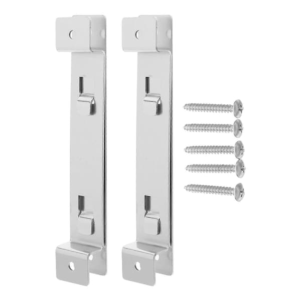 Robust Stainless Steel Birdhouse Mount for Secure Outdoor Hanging Silver Versatile Compatibility Durability Guaranteed 2 Sets