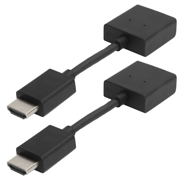 HDMI Förlängningskabel, Utrymmesbesparande Guldpläterad Kontakt Stöder 4K UHD Ren Koppartråd För Streamingenheter 2st