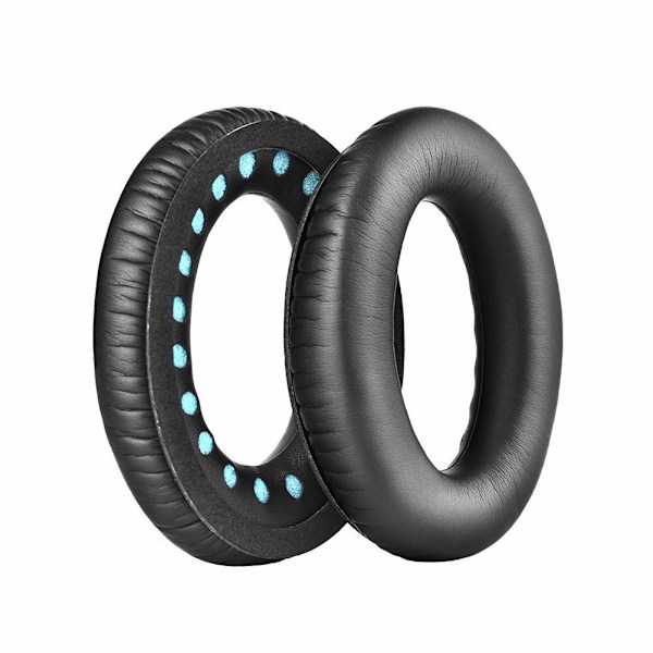 Mjuka öronkuddar i proteinläder, ljudisolerande skum med hög densitet för Bose QuietComfort 35 II hörlurar, ultrakomfort och robust hållbarhet (grå)