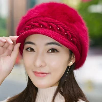 Elegant Vinterhue til Kvinder, Dame Efterårsstrikkede Huer, Kvinders Hat, Efterår Damemode, Skullies, Beanies