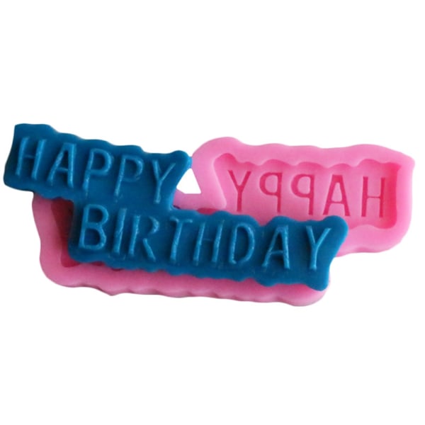 Happy Birthday Letters silikoni diy mold Fondant Cake koristeellinen
