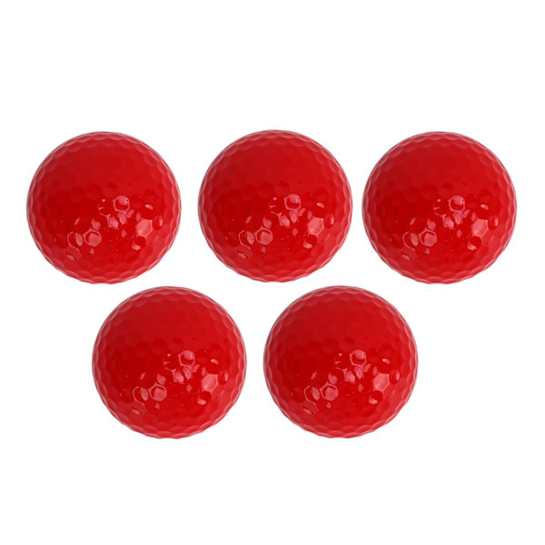 Färgglada golfbollar, portabelt golfträningshjälpmedel för inom- och utomhusbruk, högkvalitativ syntetisk gummi dubbellagers träningsboll, perfekt present