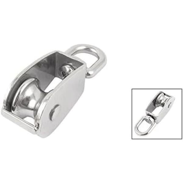 25 mm Dia Single Swivel Lifting Pulley Wheel 0.15 Ton