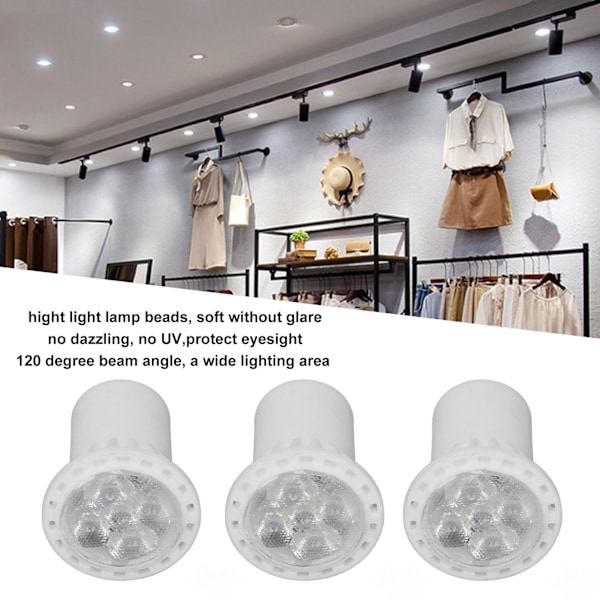 6 kpl LED MR11 -valaisimia keraaminen 4W 360LM Ei UV 120 asteen sädekulma GU10 -pidike Kodin valaistustyökalu AC 220V Valkoinen valo 6000K