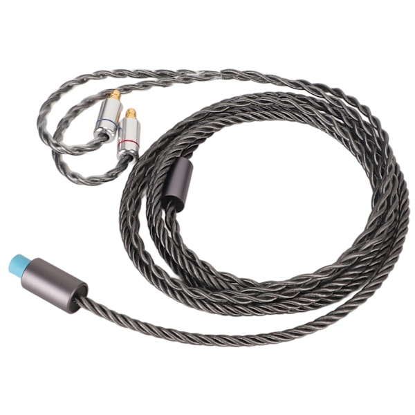 Uppgraderingskabel för hörlurar, mikrofonkontroll & högrent material, 1,2 m hållbar flätad design för SENNHEISER IE-serien, silverpläterad syrefri