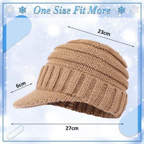Trendig varm överdimensionerad Chunky Mjuk Oversized Ribbad Slouchy Knit Hat