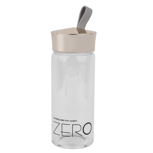 300 ml kannettava lasivesipullo BPA-vapaa vesikannu, jossa vuotava kansi (samppanjakulta)