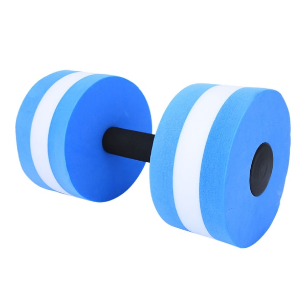 Miljövänlig rund skumvatten flytande hantel fitnessutrustning (blå vit)