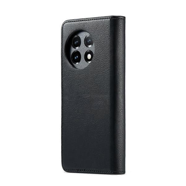 DG.MING Crazy Horse Texture Detachable Magnetic Leather Case Black