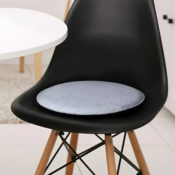 Mysig Sittdyna Rund Tillverkad av Filt 35 cm - Set om 4 - Tvättbara Stolsdynor Kompatibla med Eames Skalstol - Bekväm Sittdyna för Bänk I
