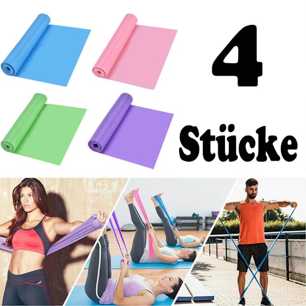 Strength Choice-band, latexfria, luktfria, anpassningsbara längder för personlig träning, muskeluppbyggnad och rehabilitering, latexfria träningsband för yoga
