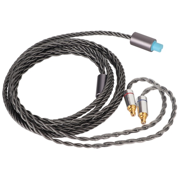 Uppgraderingskabel för hörlurar, mikrofonkontroll & högrent material, 1,2 m hållbar flätad design för SENNHEISER IE-serien, silverpläterad syrefri