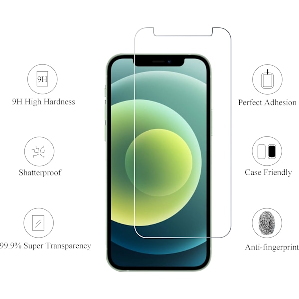 Skyddande sköld för din smartphone, sensorskydd och Dynamic Island-kompatibilitet med 9H hårdhet härdat glas, säkerställer optimal enhet