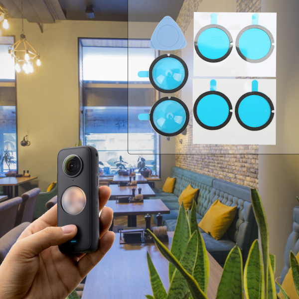 Objektivbeskyttelse for Insta 360 ONE X2 Dobbeltlags optisk belegg Kroppsdeksel Beskytter Tilbehør