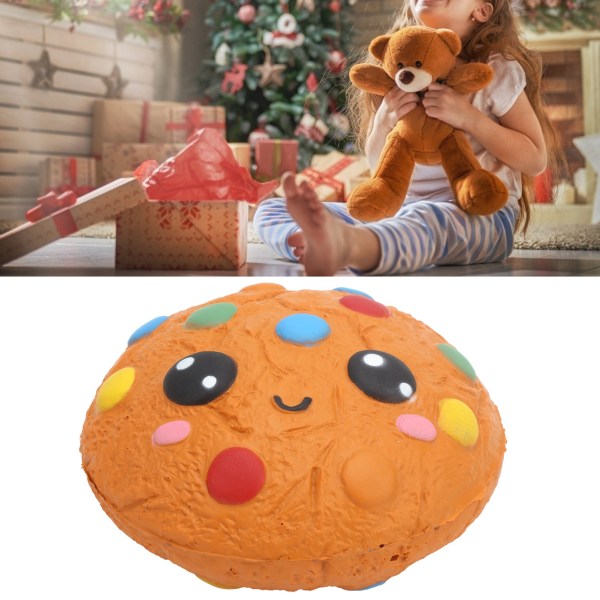 Squeeze Cake Leksaker Mjuk Söt Tecknad Choklad Cookies Långsamt stigande Stressavlastande ToyYellow