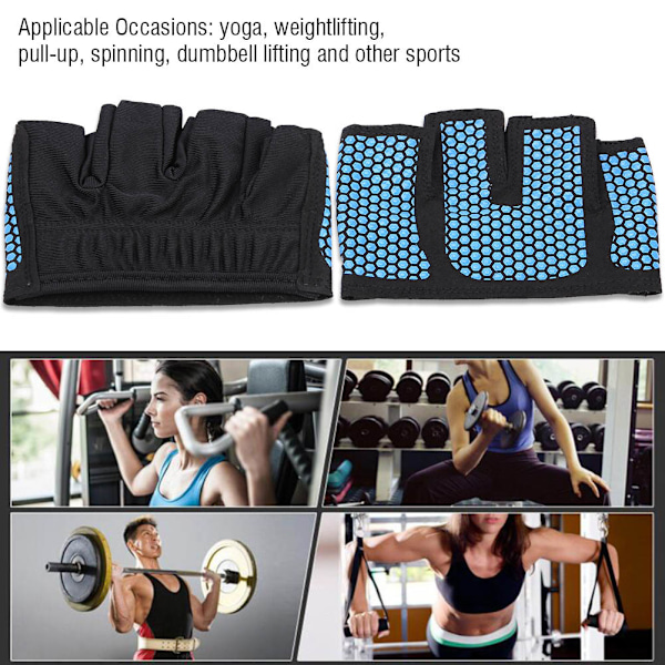 Tyngdlyftningshandskar för Kvinnor Män, Anti-Slip Design Snabbtorkande Tyg Fullt Handflateskydd Andningsbart Mesh, Idealisk för Yoga Pull-Up Spinning Hantel