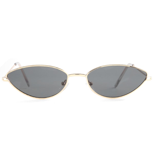 Fashionabla söta utsökta solglasögon klara linsglasögon solglasögon för kvinnlig guldgrå