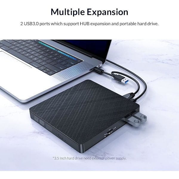 Mångsidig extern hårddisk, USB 3.0 höghastighetsdataöverföring, Plug and Play för enkel integration med bärbara och stationära datorer, Stöder flera operativsystem