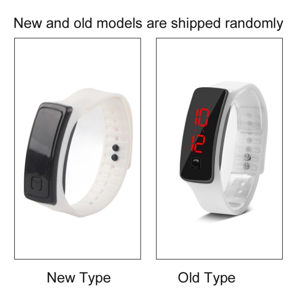 LED- watch Sport Silikonrem Digital 12-timmarsurtavla elektronisk display watch