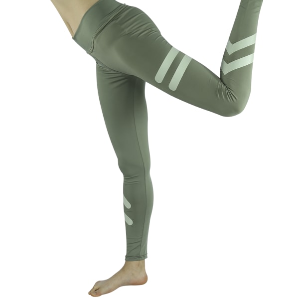 Kvinder Sports Gym Yoga Løb Fitness Leggings Bukser Trænings Atletikbukser (Grøn S)