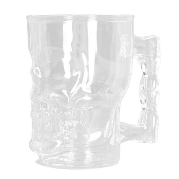 500 ml ølkrus Høj borosilikatglas Skull Beer Cup KTV Bar Whisky Cup til husholdningsfest