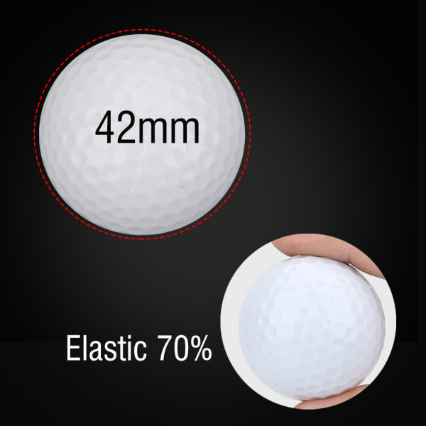 1 stk. elektronisk LED-belysning golfball for mørk natt sportstrening (hvit)
