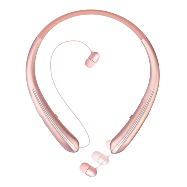 Bluetooth-hörlurar med nackband, infällbara öronsnäckor för kabelhantering, uppgraderad trådlös nackbandsdesign, lämplig för träning, löpning och bilkörning