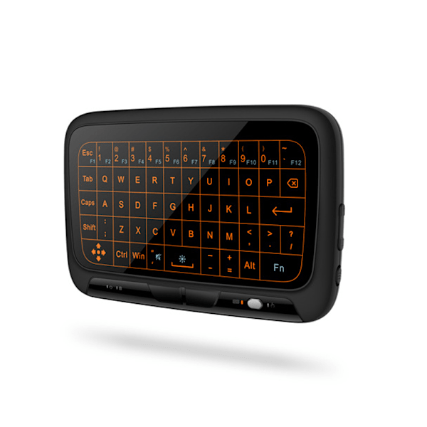Trådlöst tangentbord och pekplatta mus combo, spikfri installation med 2,4 GHz anslutning, tvåspråkig inmatningsmetod för Android TV-box, HTPC, IPTV,