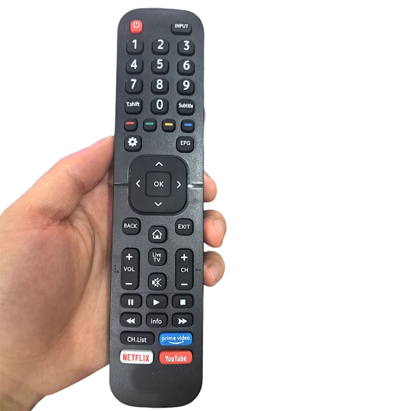 Röstfunktionsaktiverad universalfjärrkontroll, Hisense Smart 4K TV-kompanjon för sömlös underhållning, infraröd kontrollalternativ med hög