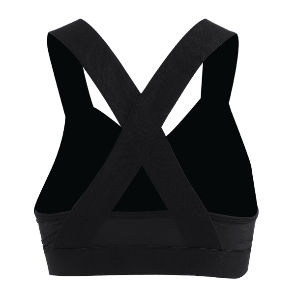 Trådfri gym-bh för damer Yoga löpväst Träning Sport Fitness (svart L)