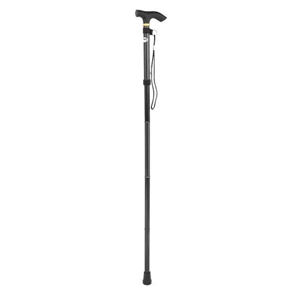 Ergonomiskt Handtag Hopfällbar Gåstav, Höjdjusterbar Käpp i Aluminiumlegering för Kvinnor & Män, Portabel Lättviktskäpp med Halkfritt Gummitopp