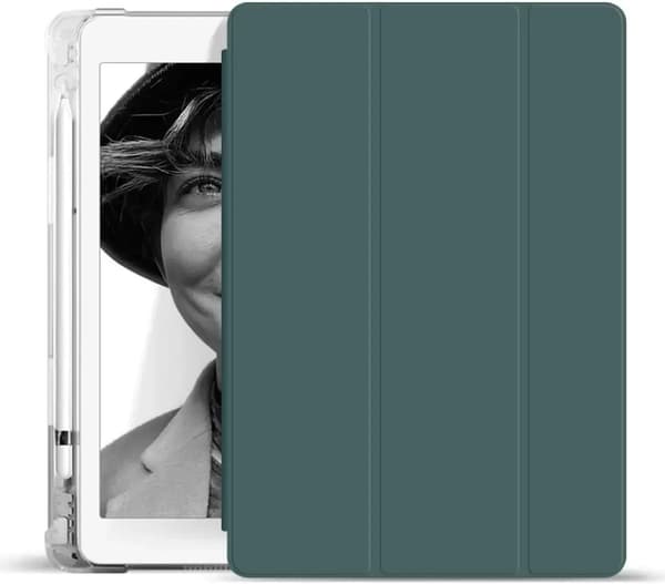 Case with Pen Holder for iPad Pro 11 iPad Air 11th 11 M3 10th Gen mini 7 Funda iPad 10.2 7th 8th 9th Shell Air5 4 10.9 3 10.5 Dark Cyan
