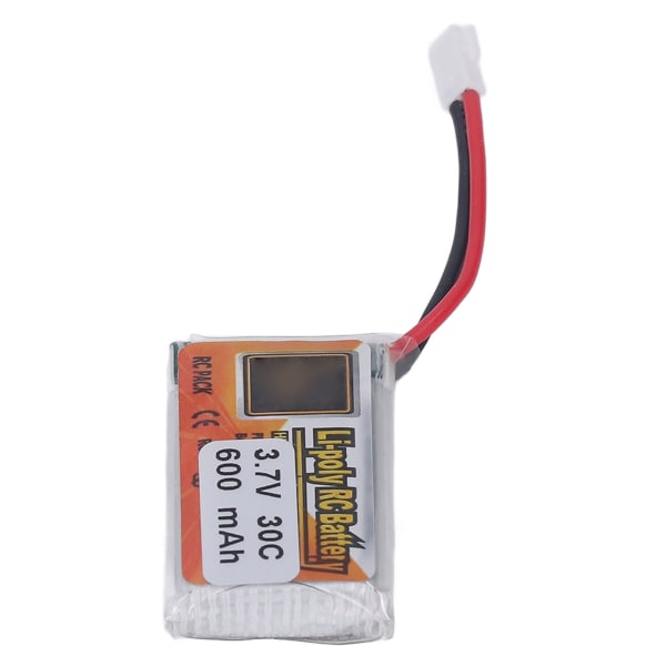 6 st Li-polybatteri 1S 30C 600mAh 3,7V Lipo-batteripaket med XH2.54 vit pluggladdare för RC-bil