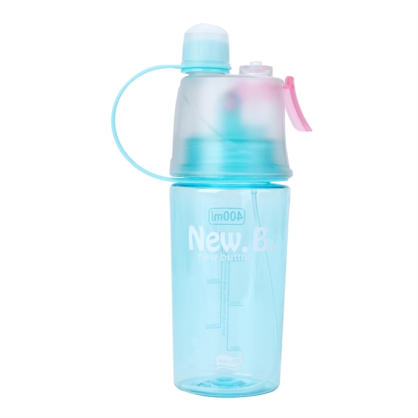 Kannettava muovinen Travel Water Drinking Cup -vuodonkestävä suihkepullo Outdoor Sport (sininen 400 ml)