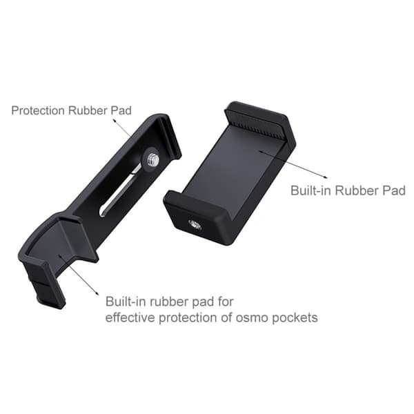 Smartphone Fixing Clamp 1/4 inch Holder Mount + Grip Foldable Tripod Mount Kit for DJI OSMO Pocket / Pocket 2