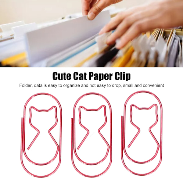 Utsökta halkfria räfflade gem, söt hjärtdesign, robust material för kontor, studier, scrapbooks, DIY (4 st)