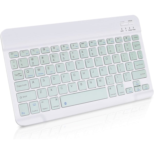 Ultra-tunt trådlöst tangentbord, bred kompatibilitet ultra-tunt Bluetooth-tangentbord med stabil anslutning för iOS-, Android- och Windows-enheter, tyst tangenttryckning