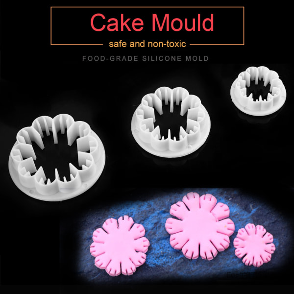33 kpl / set Fondant Cake Mould Mold ja leikkurit Keittiö