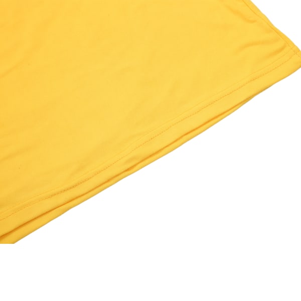 Treningstanktopp for menn, ermeløs, ensfarget muskelskjorte for kroppsbygging, trening på treningsstudio, gul, M