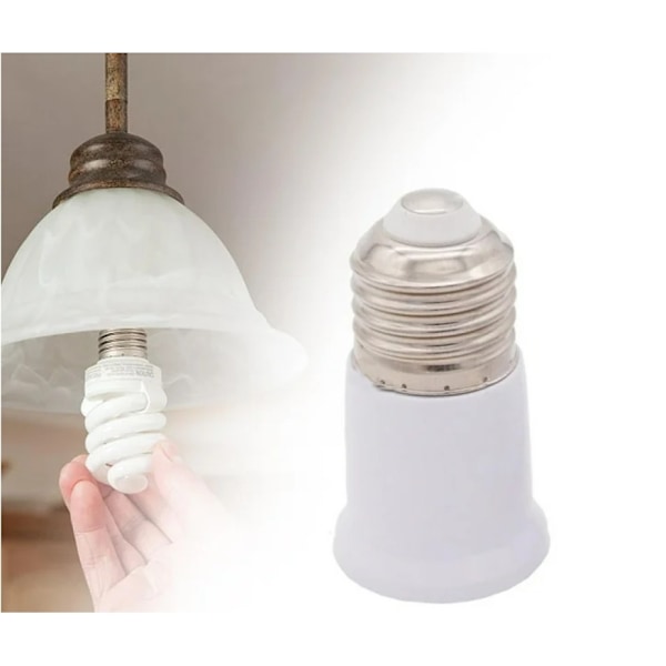Glödlampa E27 till E27 Sockelförlängare Adapter. Glödlampa E27 till E27 Sockelförlängare Adapter.