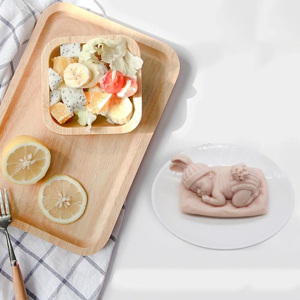 Flexibla Återanvändbara Silikonformar, Nonstick Lättrengjorda Livsmedelsklassat Material Perfekt För DIY Hantverk Och Heminredning