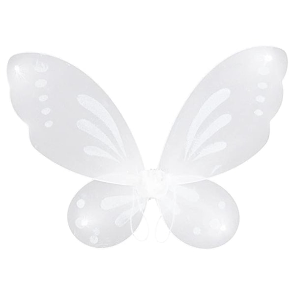 Glitter Butterfly Wing for Children Girls Angel Wing Fairy Wing with Elastic Shoulder Straps for Halloween Carnival Cosplay Costume Party