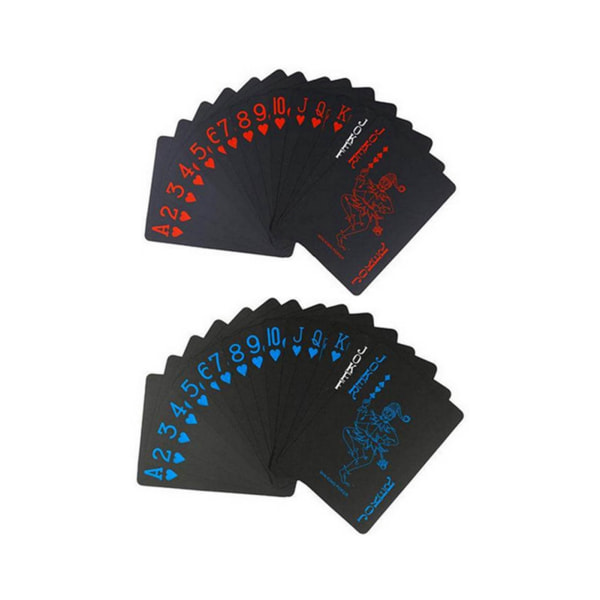 4 dæk Pokerkort Vandtæt Blød Fleksibel Plastic Party Poker