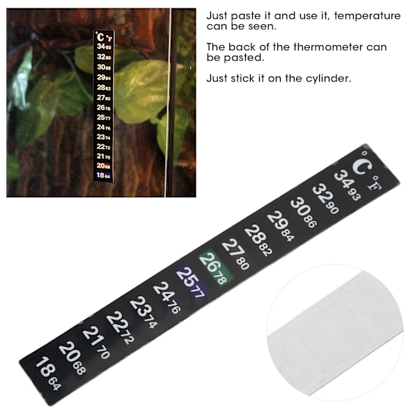 Akvarietermometer, Din Pålitliga Digitala Temperaturmätare För Exakt Och Enkel Övervakning, Med Tydliga Fahrenheit- Och Celsiusindikatorer