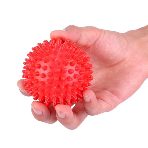 Fotmassage Roller, Spikig Massageboll För Djupvävnadsmassage, Röd, 7,5 cm, Hållbar Plastmassage Roller Som Hjälper Till Med Muskelstretchning Och Reduktion