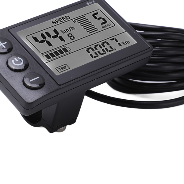 S866 Elektrisk Cykel Display LCD Meter 24V 36V 48V Elektrisk Scooter Kontrolpanel med SM Stik