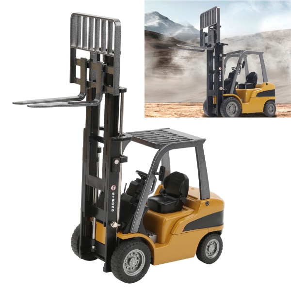 Forklift Toy Alloy Durable and Wear Resisted 1:50 Forklift Truck Model Engineering Vehicle Toy