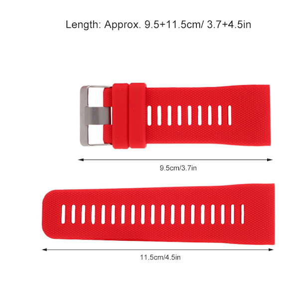 Silikon Gel Urrem for Garmin Vivoactive HR (Rød)