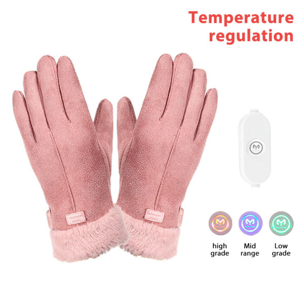 Uppvärmda handskar USB Värmehandskar för damer Värmehandskar för damer